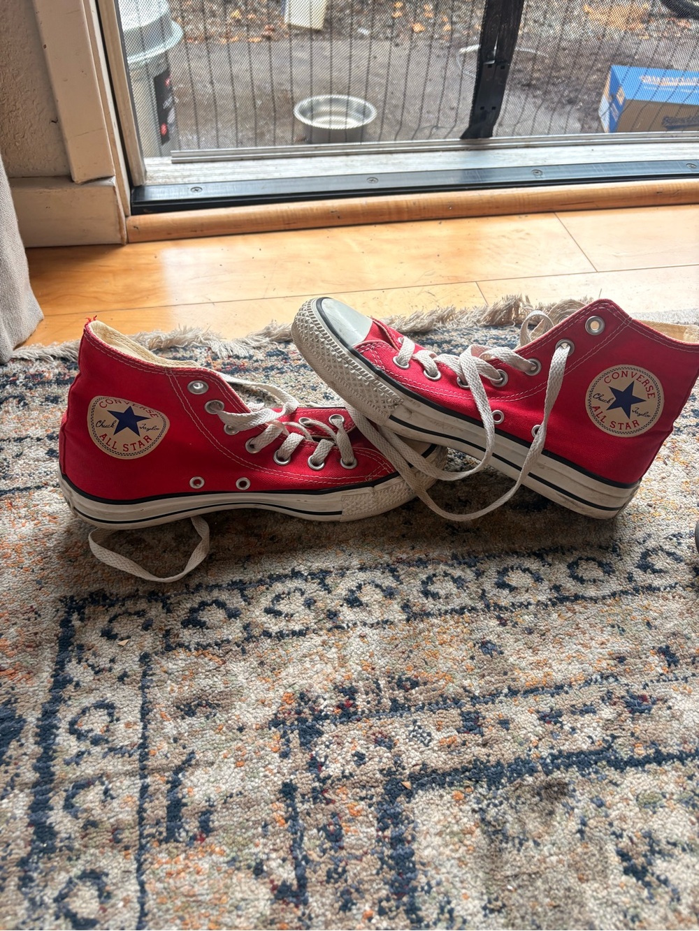 Converse Red High Top Chuck Taylor Sneakers